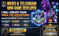 develop web3 telegram mini game play to earn blockchain game