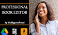 edit, proofread and format books for children and amazon kindle ebooks