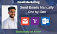 manually compose and send emails one by one