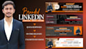 create professional linkedin banner, poster newsletter, profile picture urgently