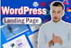 build amazing landing page using wordpress in arabic