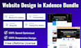 design website in kadence theme and blocks