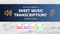 do an accurate music transcription from an audio file