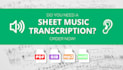 do an accurate music transcription from an audio file