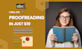 proofread and edit your document professionally