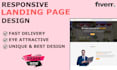 design responsive HTML CSS landing page