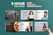 design professional flyer, brochure, company profile, booklet in 8 hours
