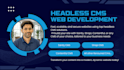 develop website using  nextjs with strapi, sanity, contentful cms