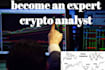 make you a pro crypto technical and  onchain analyst trader
