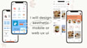 create minimal aesthetic ui ux design for app or website