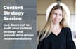 offer a content strategy session via zoom