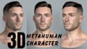 create a 3d metahuman character and 3d animation