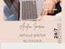 write well researched and unique articles and blogs for you