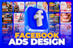 do high converting facebook ads design and banner ads design