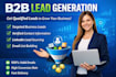 do targeted b2b lead generation and verified email list building