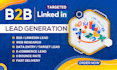 do b2b lead generation and web research