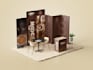 design trade show booth, backdrop, exhibition stand , kiosk, banner