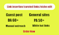 do powerful link insertion curated links niche edit guest post