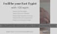 do extra fast typing job and rewrite documents, your pro typist