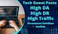 do tech guests posts on high authority tech blogs