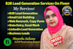 provide b2b lead generation any targeted industry