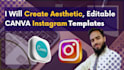 create aesthetic editable canva instagram templates