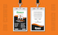 do professional id card design