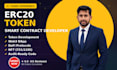 develop a secure erc20 token and custom web3 dapp