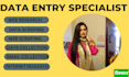 do data extraction, data input , data entry ,email collection and web research