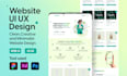 do professional UI UX landing page and web template design