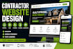 build a contractor, roofing, hvac, plumbing website
