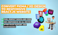 convert figma to react, psd to react, xd to react