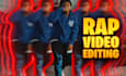 do trippy rap music video editing
