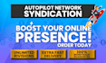 do content network syndication, autopilot setup or auto blog