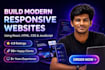 build modern, responsive business website using react HTML CSS javascript