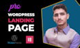 design responsive and high converting wordpress landing page