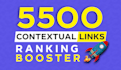 create 5500 high quality contextual dofollow SEO backlinks service