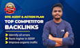 build top competitor backlinks with site audit, action plan