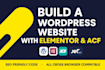 be a skilled elementor freelancer for your site