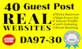 do guest posts, blogger outreach niche edit, link insertion