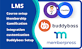 create learndash lms with buddyboss and memberpress