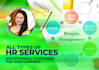 work monthly to manage human resources functions