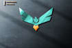 design an eagle, falcon, hawk, animal logo with high quality