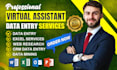 be your expert data entry virtual assistant VA and professional data entry VA