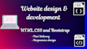 create a responsive website with HTML and bootstrap