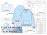 make fashion flat sketches and tech packs