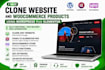 clone website clone page and woocommerce products to wordpress elementor pro