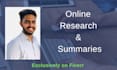 do online research and summaries