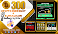 design 300 professional all crypto currency infographics