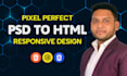 convert psd to html css javascript responsive website design